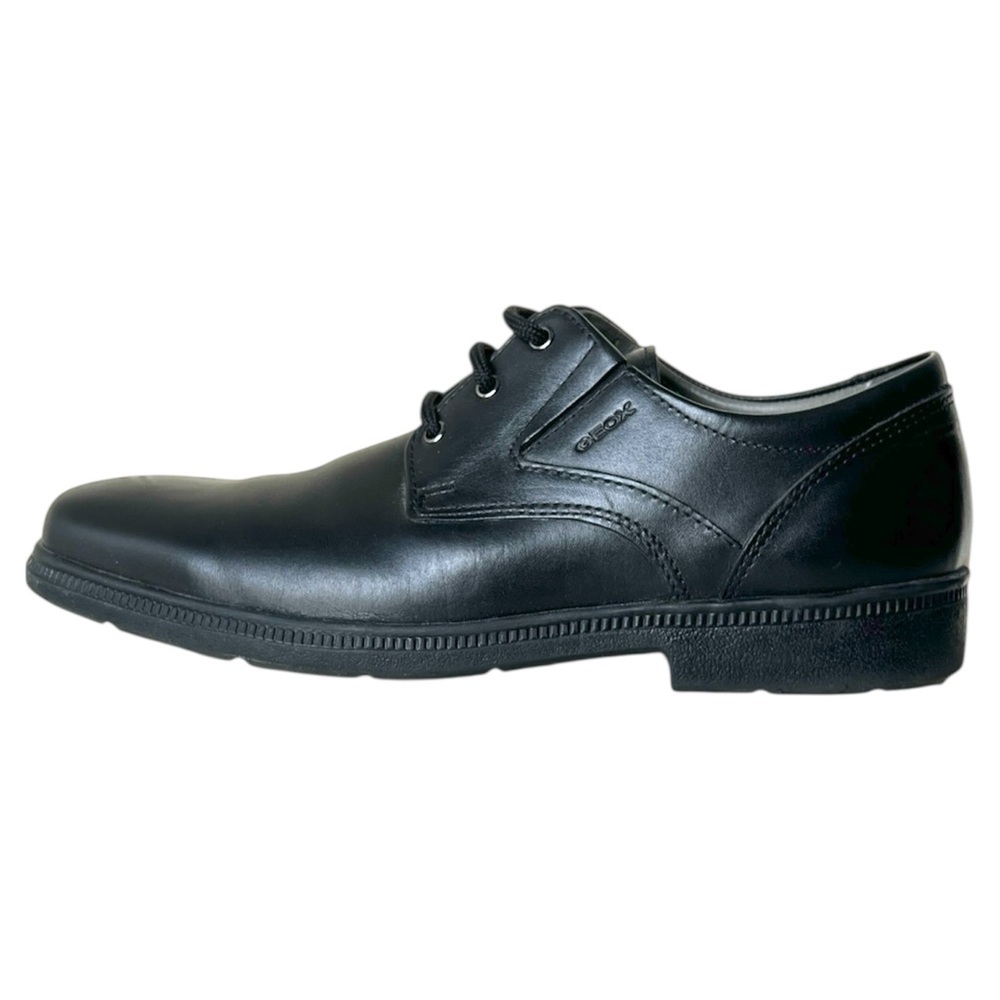 GEOX Black Leather Classic Oxfords Size EU 39/US 6